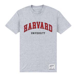 Harvard University Unisex Adult Est 1636 T-Shirt / Heather Grey